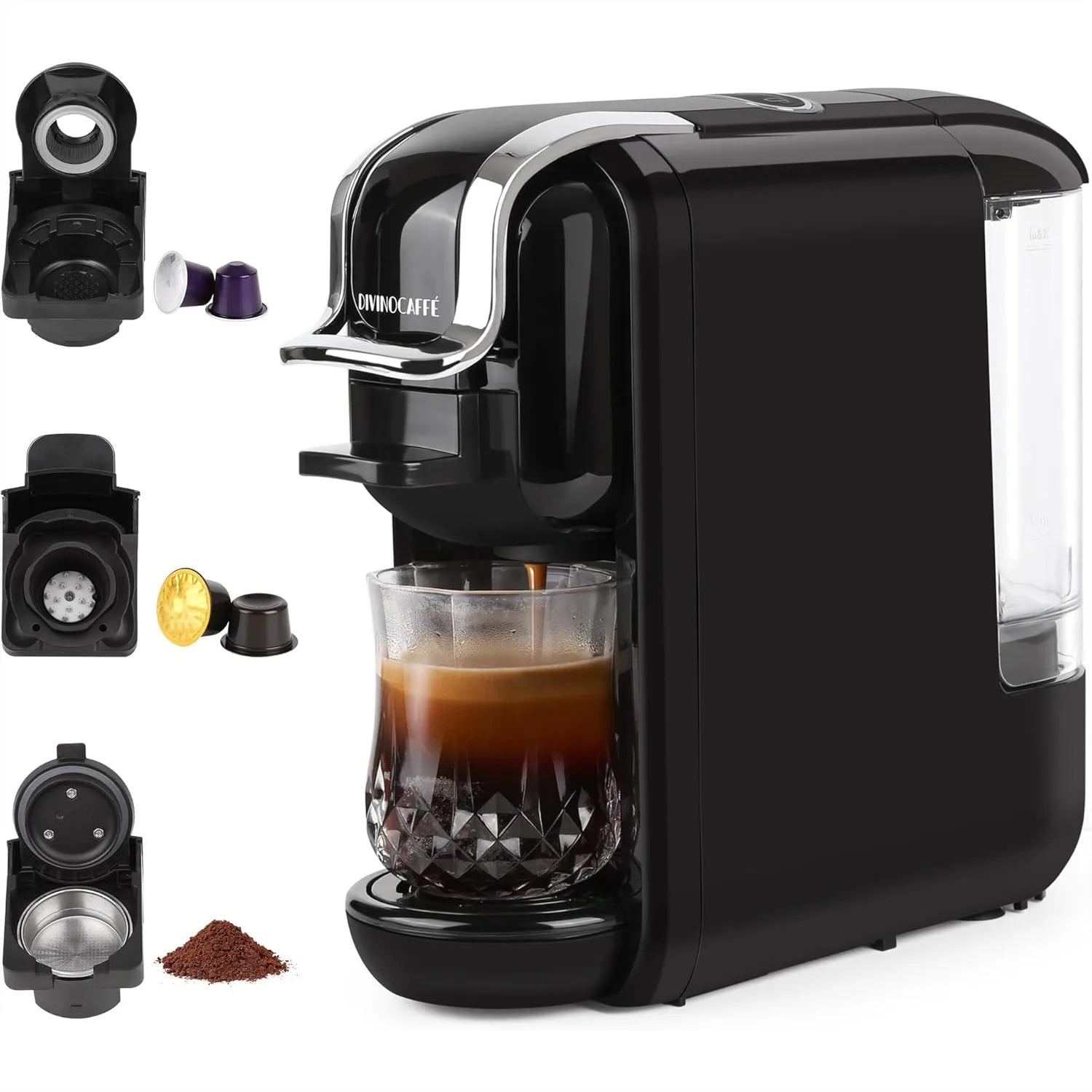 3 in 1 Espresso Machine for Nespresso Capsule, Lavazza Blue & Expert Capsule