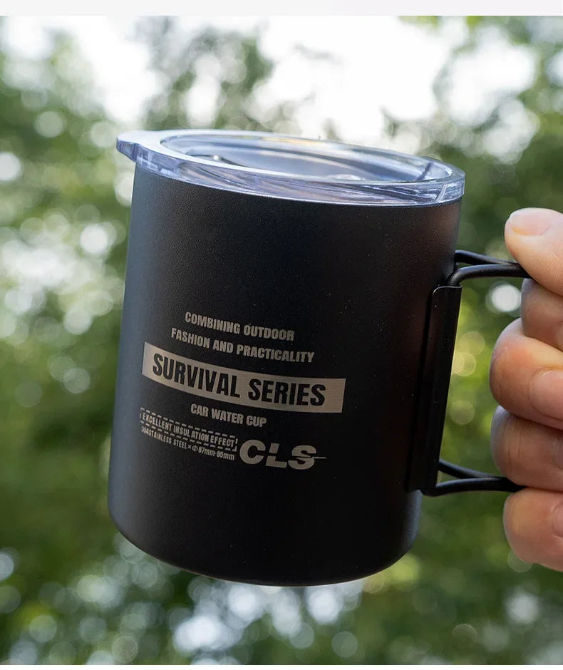 Double Layer stainless Steels Water Cup Coffee Tea Mug Party for Home Outdoor