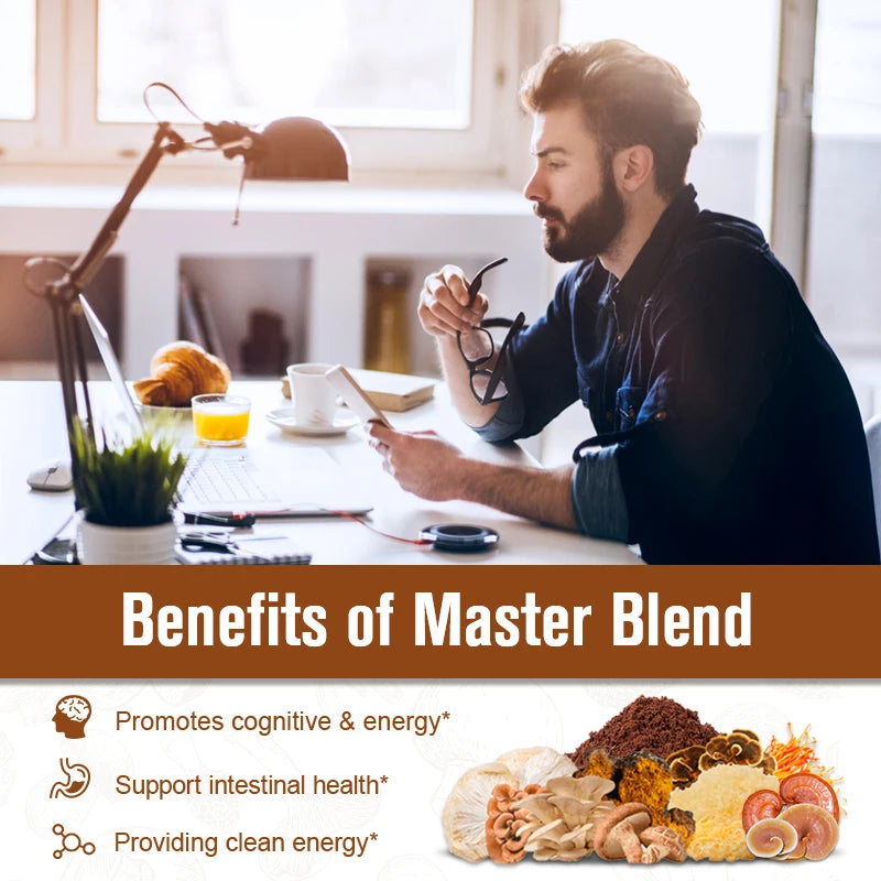 GPGP Green People 226G Lion's Mane Mushroom Coffee Focus Brain Booster