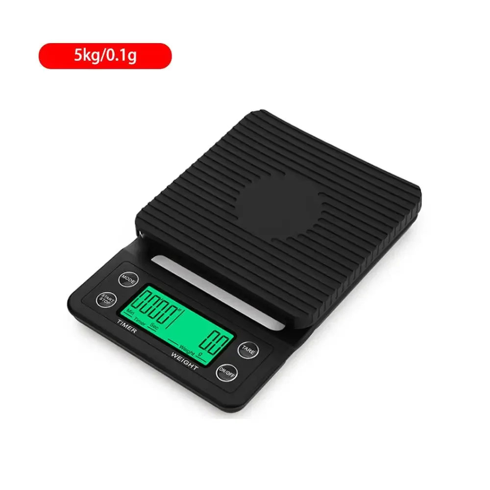 Drip Coffee Scale With Timer Portable Electronic Digital Kitchen Scale