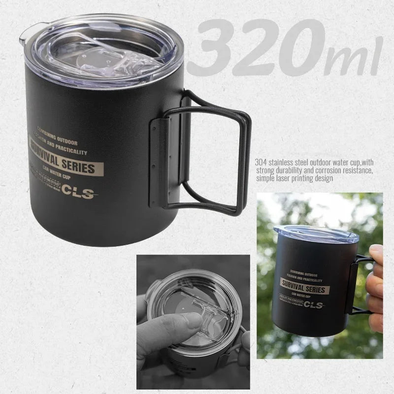 Double Layer stainless Steels Water Cup Coffee Tea Mug Party for Home Outdoor