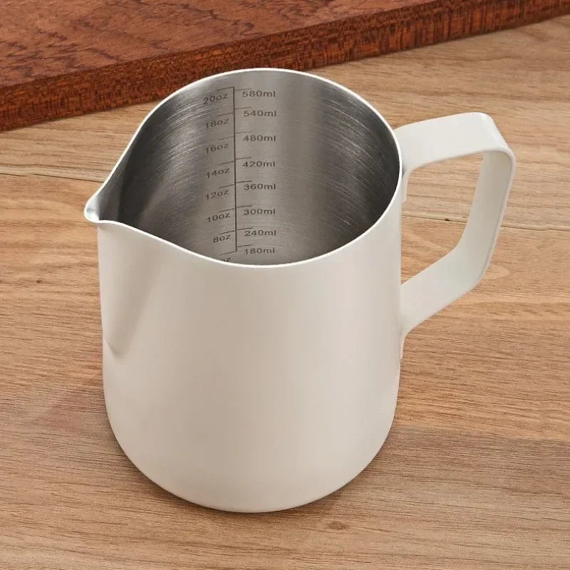 Coffee Milk Frothing Pitcher Jug 304 Stainless Steel Precise Scale Latte Barista