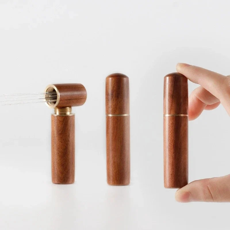 Coffee Needle Distributor Coffee Powder Stirrer Wood Handle Espresso Stirrer