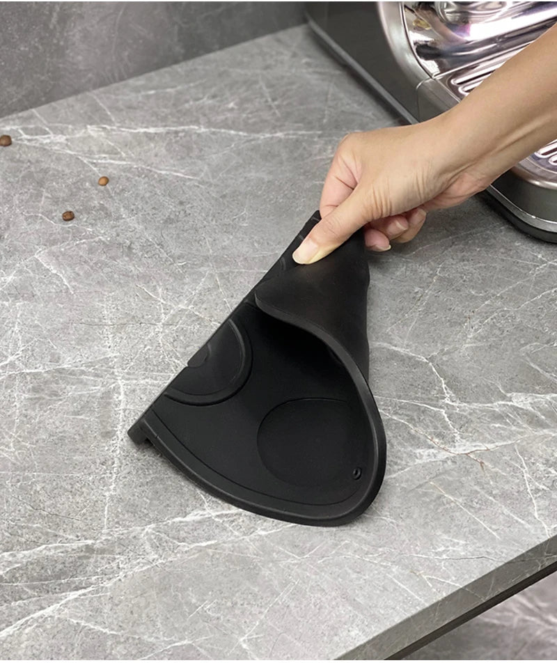 Coffee Tamper Mat Non-Slip Espresso Silicone Pad Cafe Barista Tools