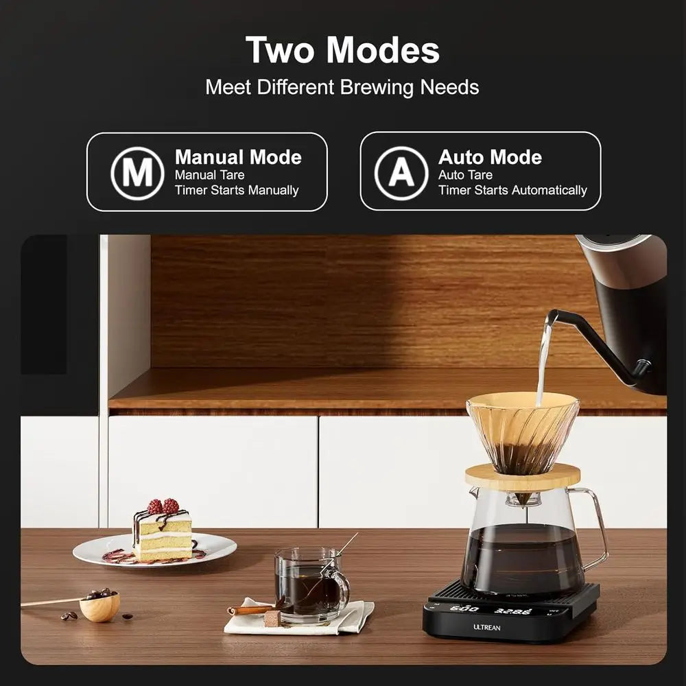 Portable Digital Coffee Scale with Rechargeable Drip Coffee