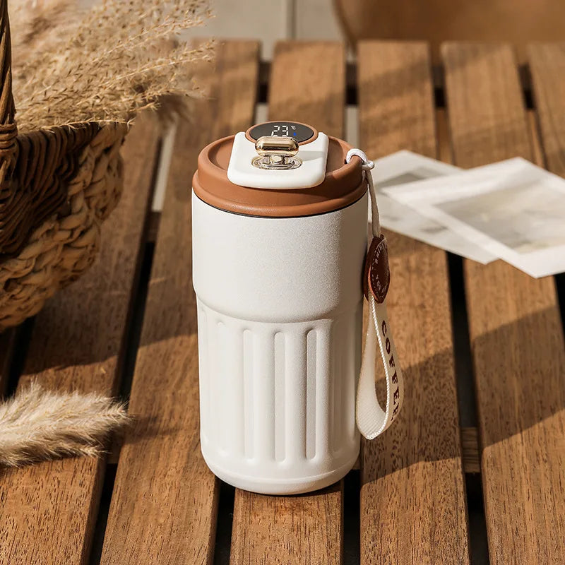 Stainless Steel Thermo Water Bottle LED Temperature Display Coffee cup