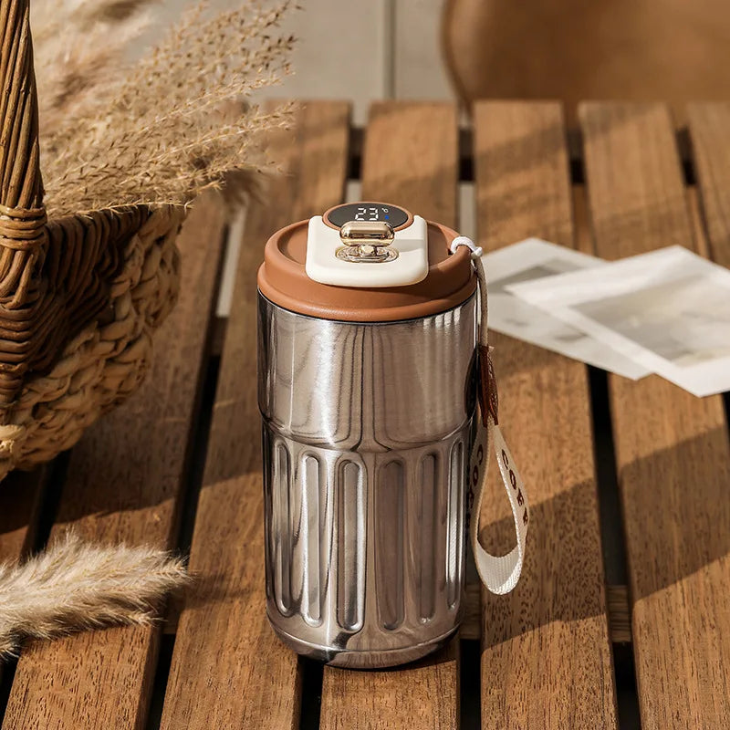 Stainless Steel Thermo Water Bottle LED Temperature Display Coffee cup