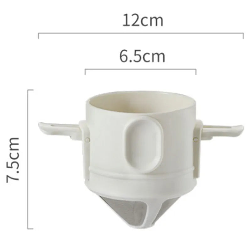 304 Stainless Steel Portable Coffee Filter Drip Coffee Tea Holder Reusable Mug