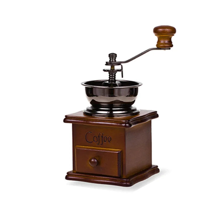 Manual Coffee Grinder - Classic Italian Style Hand Crank Mill Grinding Machine