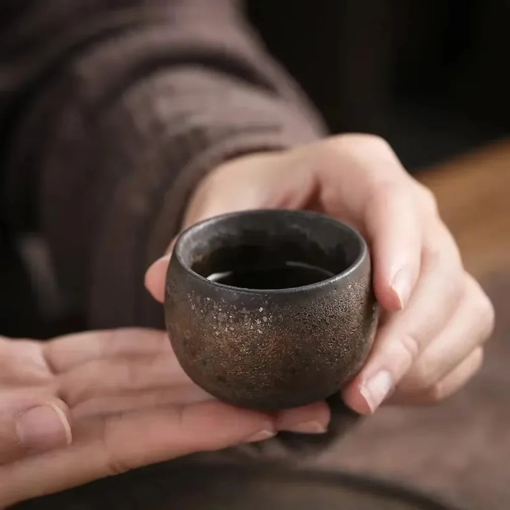 Household Japanese Stoneware Tea Cup Ancient Style 80ml Master Cup