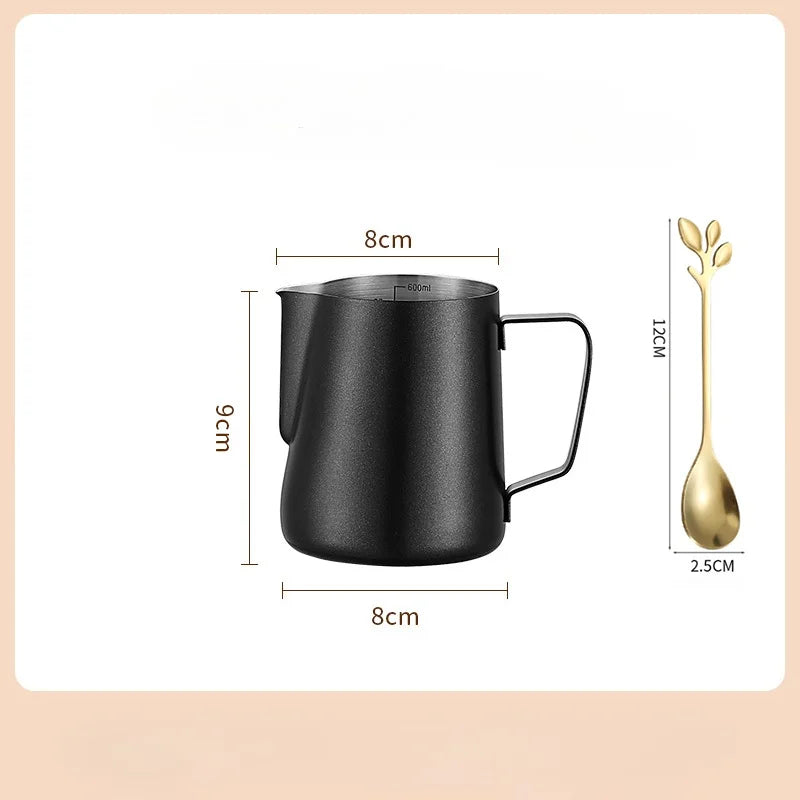 Coffee Milk Frothing Pitcher Jug 304 Stainless Steel Precise Scale Latte Barista