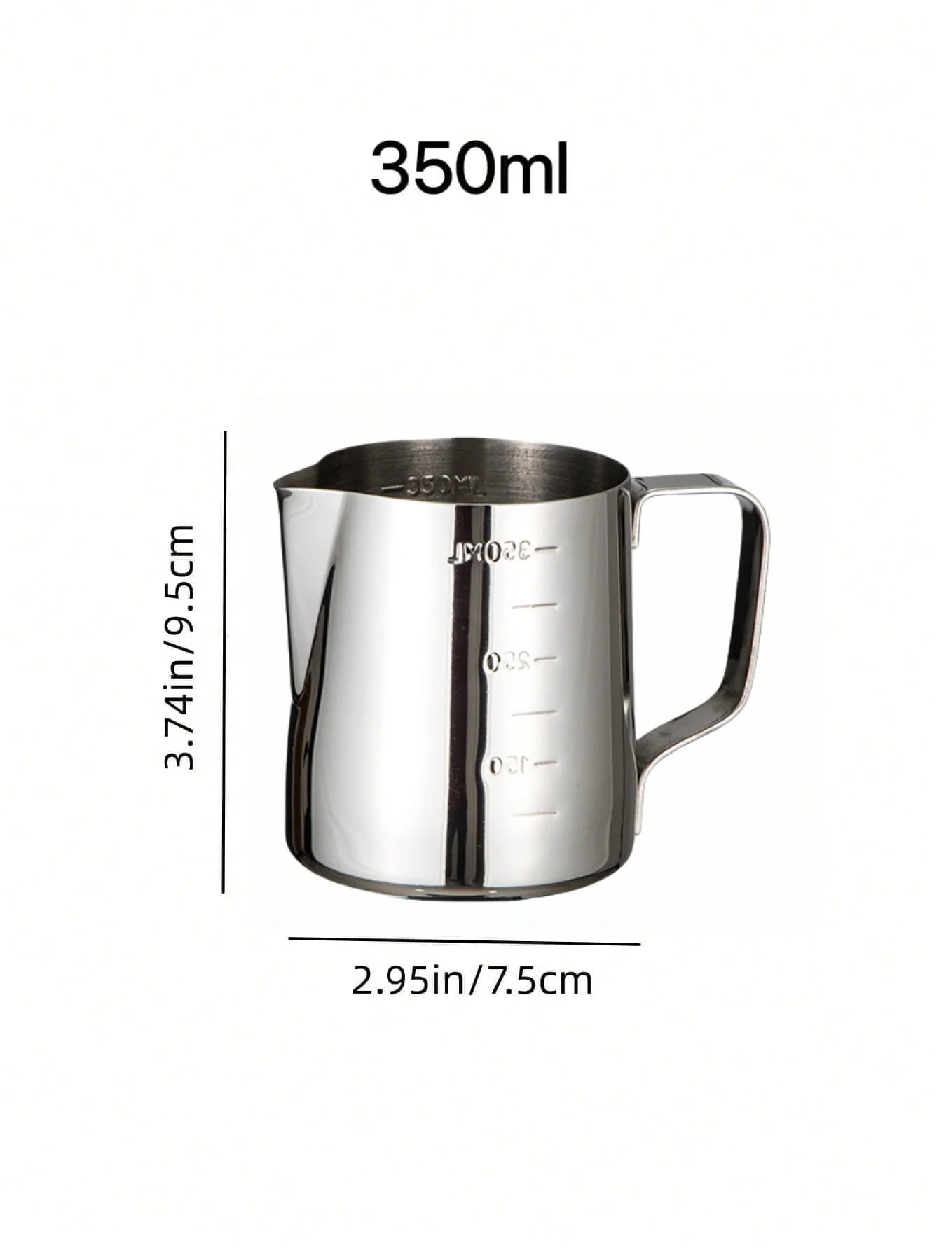 Milk Frothing Pitcher Espresso Steaming Pitchers Stainless Steel Milk Steamer Cup