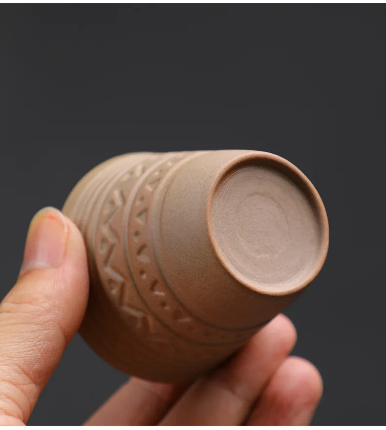 Coffee Cup Small Vintage Coarse Ceramic Concentrated Latte Cup Ceramic Tea Cup