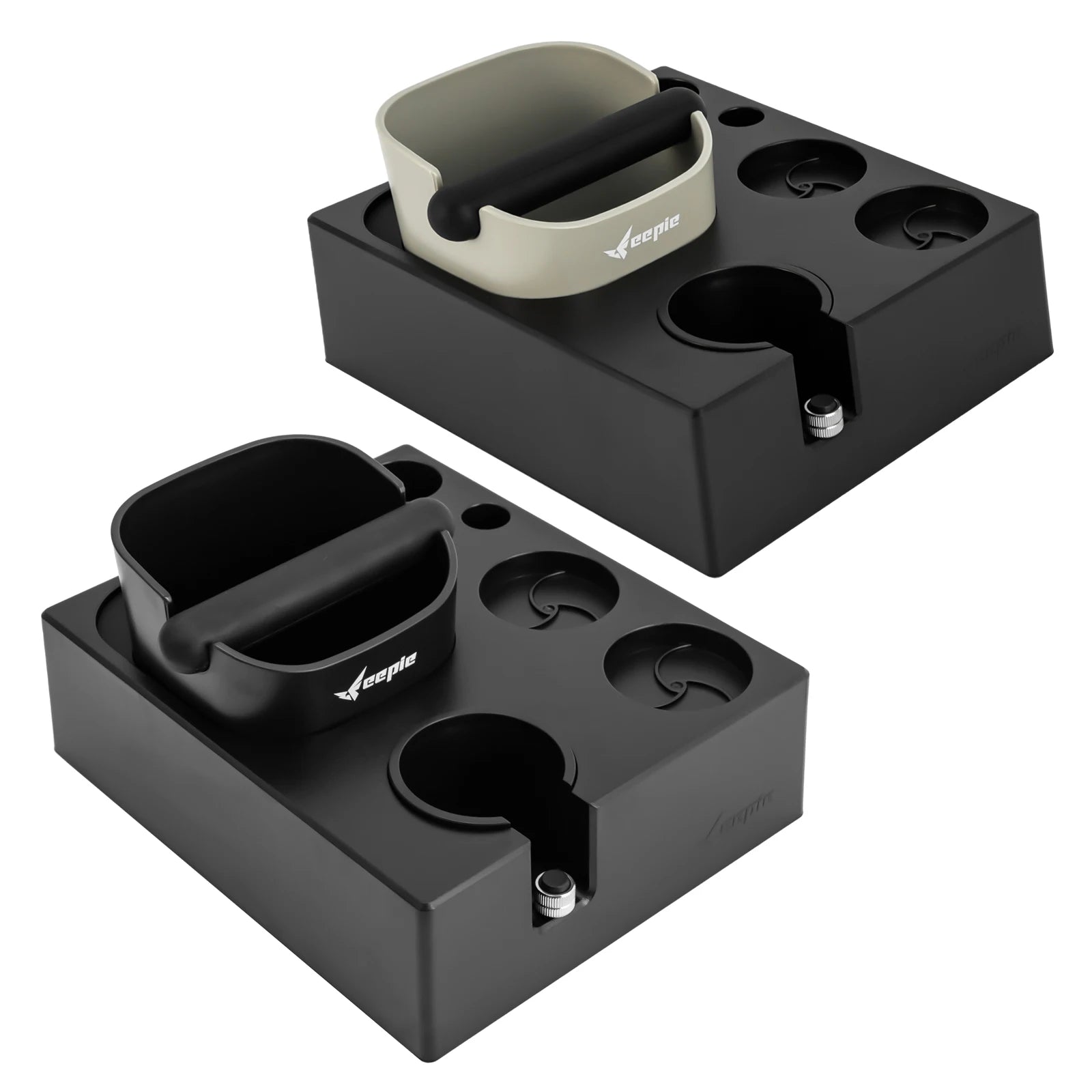 Espresso Tool Organizer Station with Distributor Tamper & Grounds Bin Barista