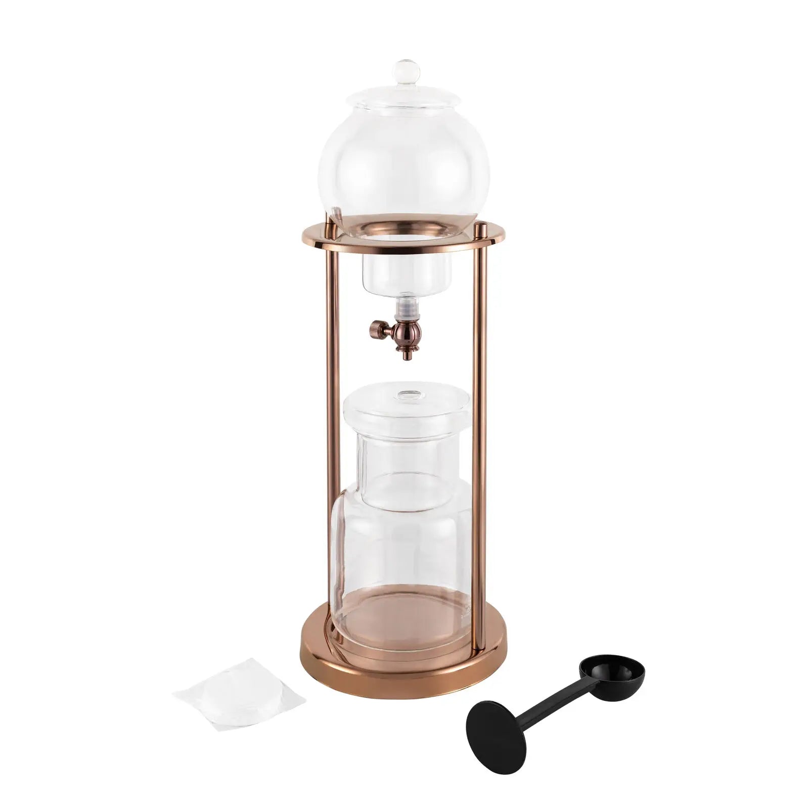 Cold Brew Coffee Maker, Drip Coffee Pot with Adjustable Valve, 4-Hour Iced Coffee