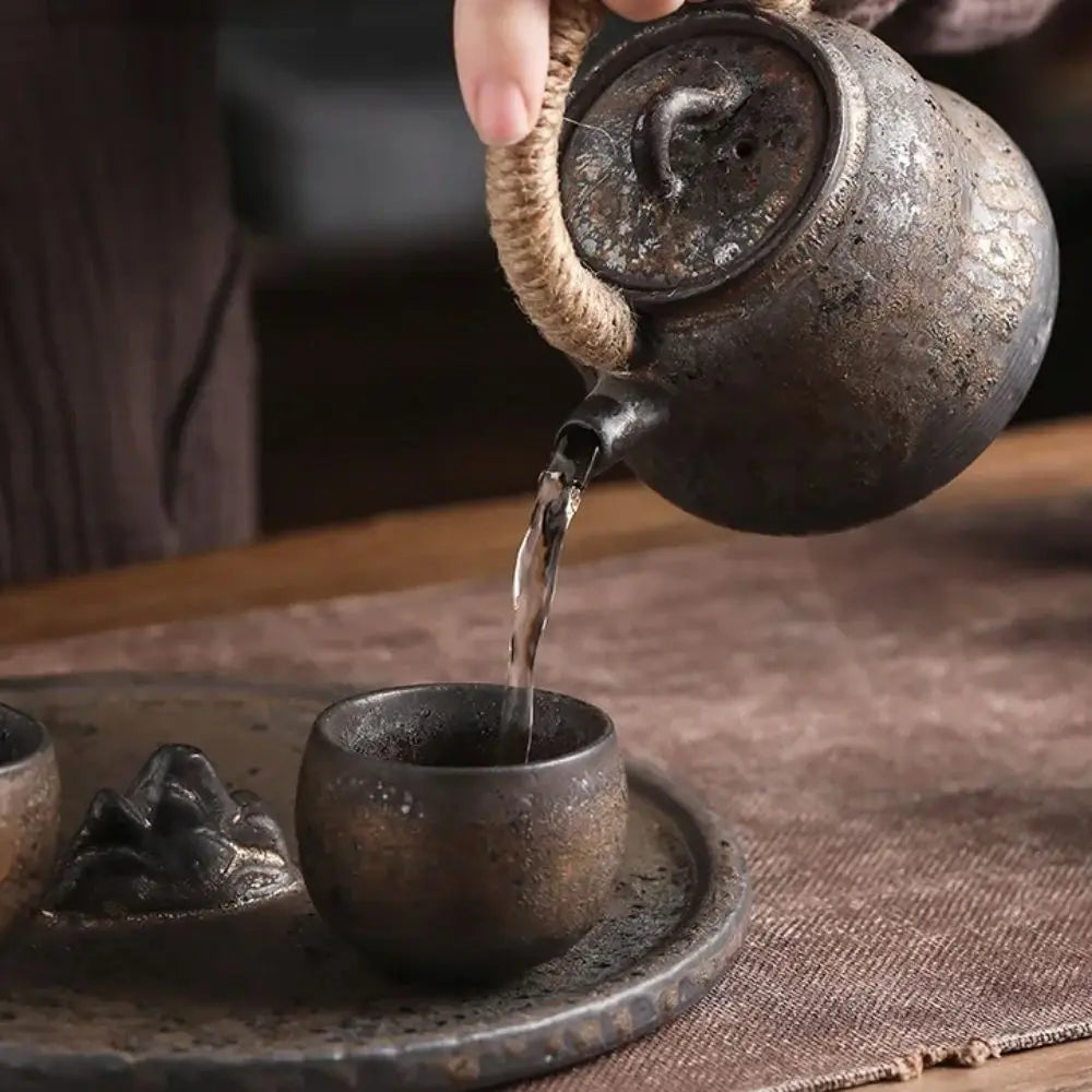 Household Japanese Stoneware Tea Cup Ancient Style 80ml Master Cup