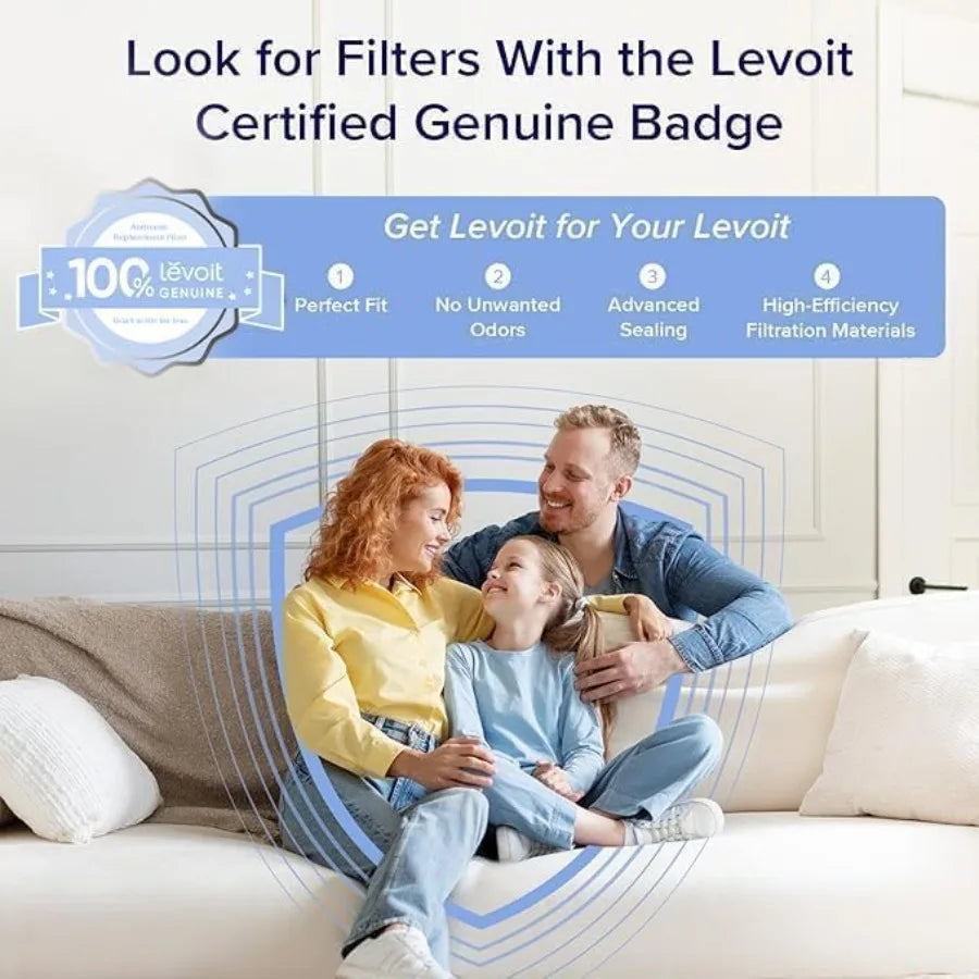 Air Purifier Genuine Replacement Filter AHAM VERIFIDE Supports HEPA Carbon