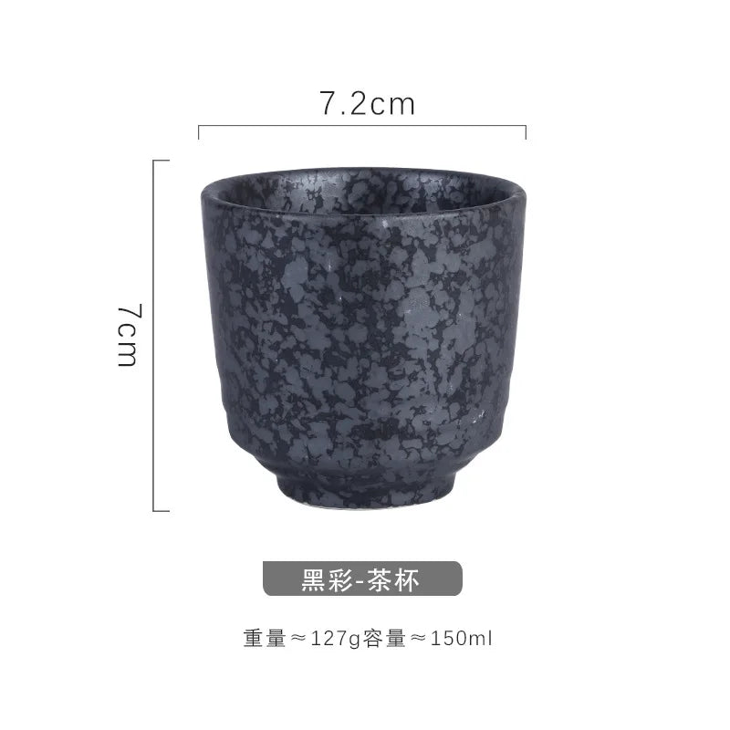 Chinese Retro Ceramic Tea Cup Ceramic Mug Japanese Sake Cup Crockery Tea