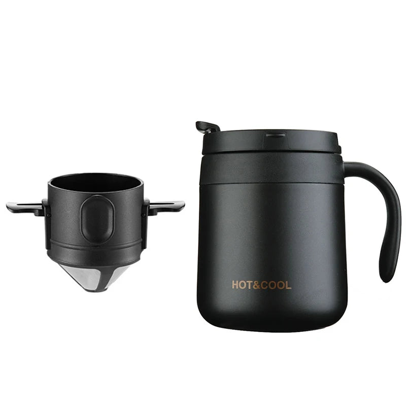 304 Stainless Steel Portable Coffee Filter Drip Coffee Tea Holder Reusable Mug