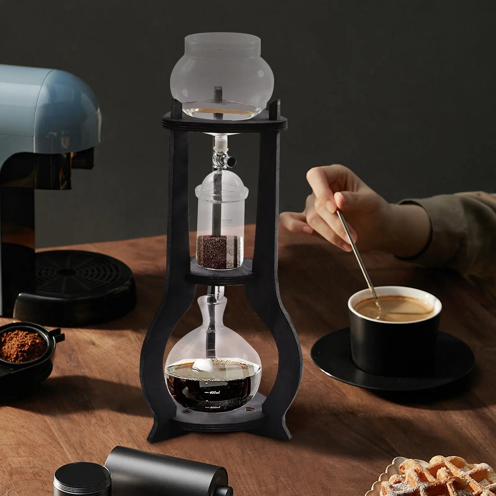 Handcrafted Glass Coffee Drip Tower, Premium Cold Brew System