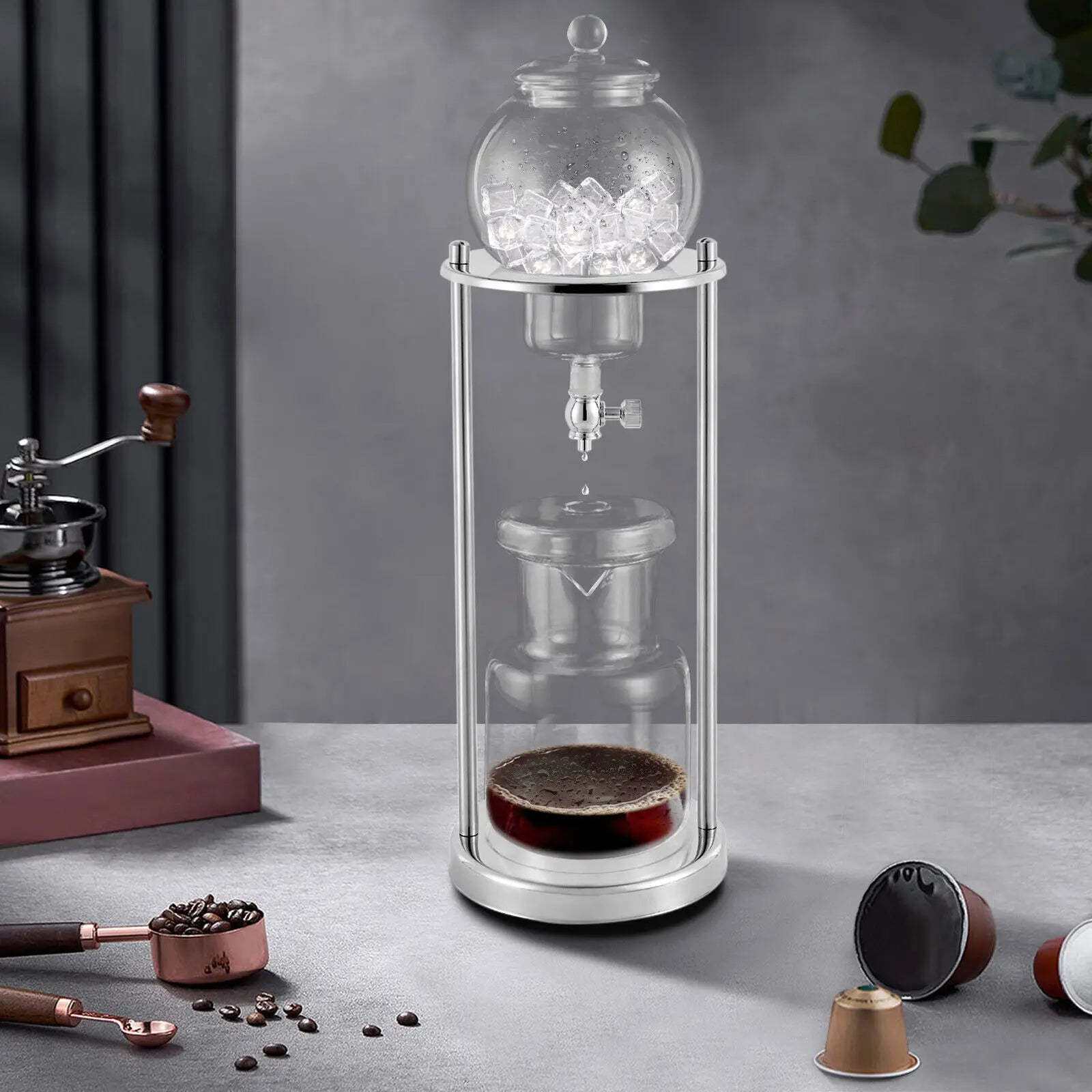 Coffee Dripper Coffee Maker Cold Brew Drip Tower 2drops/s For 6-8 People