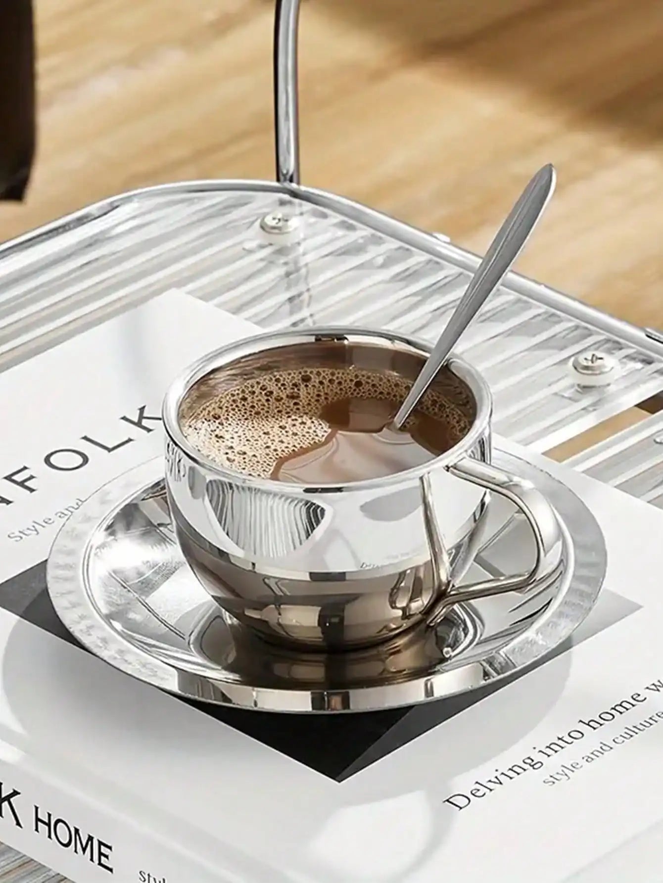 Coffee Mug, Milan Coffee Cup Set, Coffee Cup & Saucer & Spoon, Mugs Coffee Cup