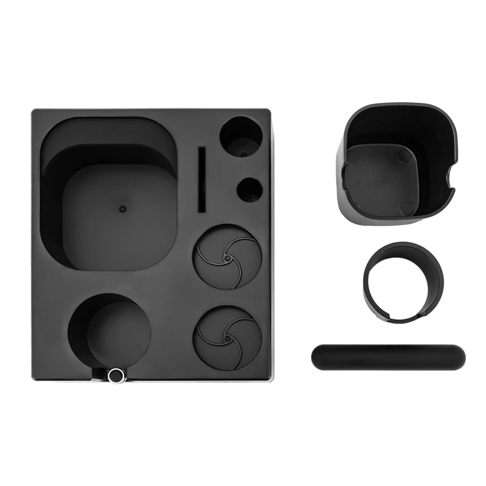 Espresso Tool Organizer Station with Distributor Tamper & Grounds Bin Barista