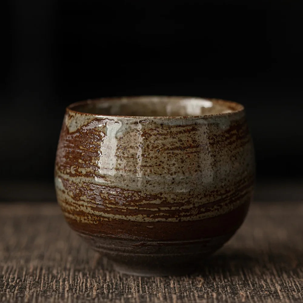 Household Japanese Stoneware Tea Cup Ancient Style 80ml Master Cup