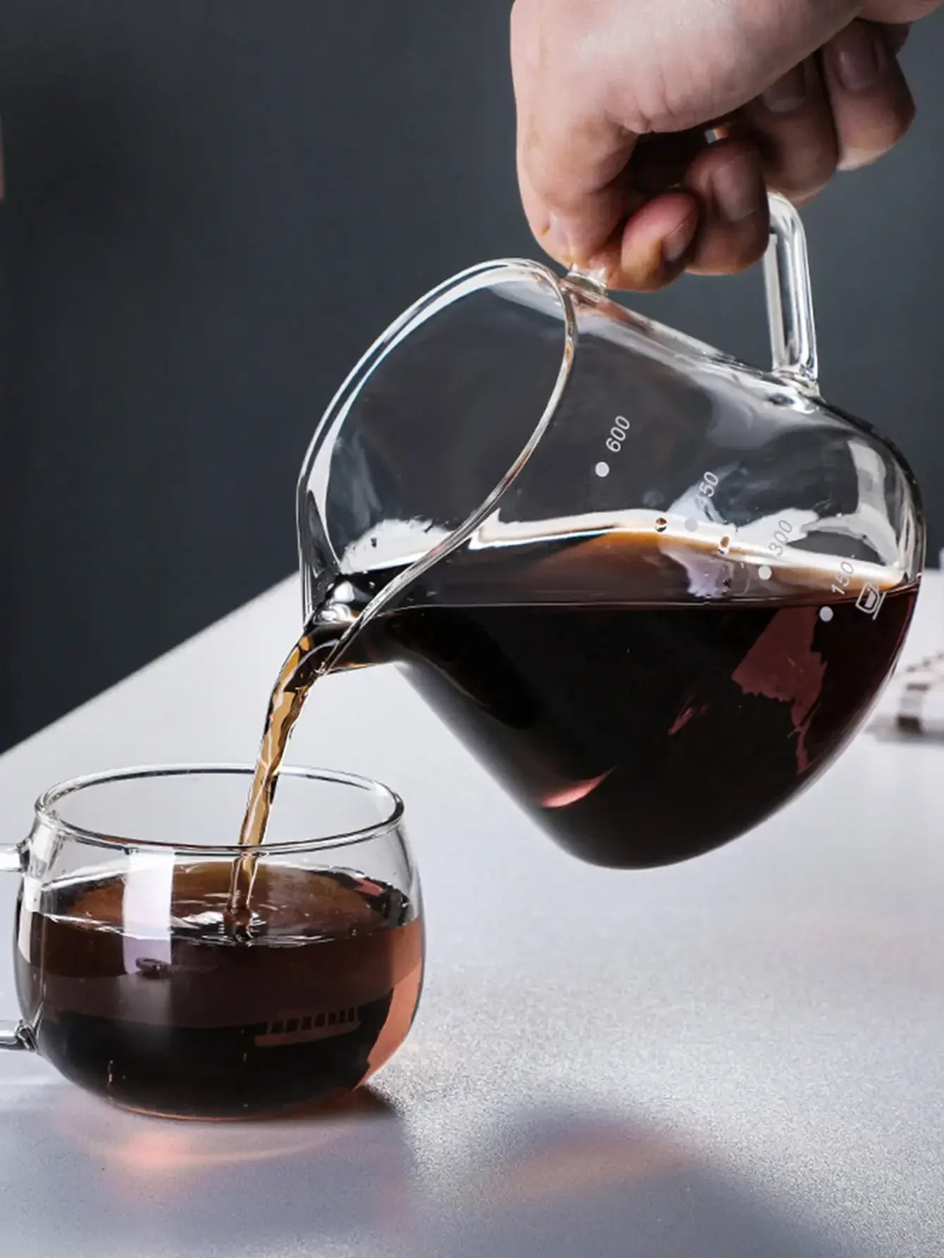 Pour Over Coffee Maker Set Glass Carafe Coffee with Glass Coffee Filter Drip Coffee