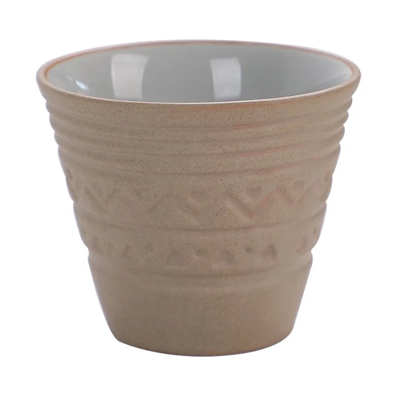 Coffee Cup Small Vintage Coarse Ceramic Concentrated Latte Cup Ceramic Tea Cup