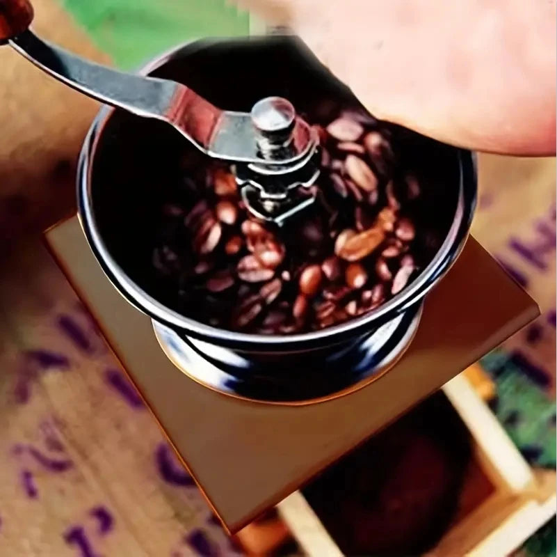 Manual Coffee Grinder - Classic Italian Style Hand Crank Mill Grinding Machine