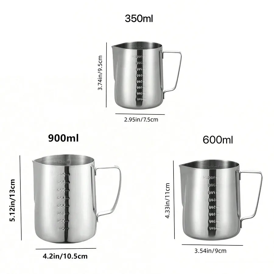 Milk Frothing Pitcher Espresso Steaming Pitchers Stainless Steel Milk Steamer Cup