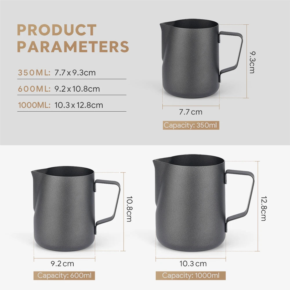 Milk Jugs Stainless Steel Milk Craft Milk Frothing Pitcher Coffee Latte Frothing Art