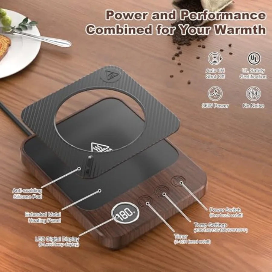 Coffee Mug Warmer and Mug Set for Desk Smart Coffee Cup Warmer with Heated Mug