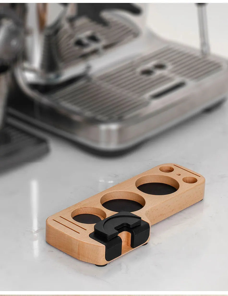 Coffee Tamper Mat Station Stand Portafilter Holder Support Base Rack