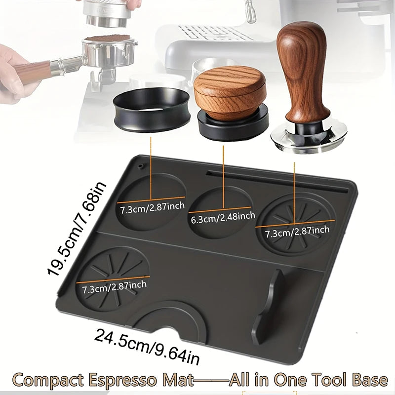 Silicone Coffee Tamper Mat Espresso Distributor Station Portafilter Silicone Pad