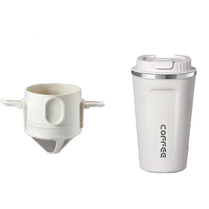 304 Stainless Steel Portable Coffee Filter Drip Coffee Tea Holder Reusable Mug